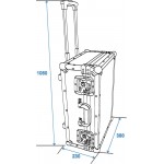 ROADINGER univerzálny kufor / rack s kolieskami (trolley)