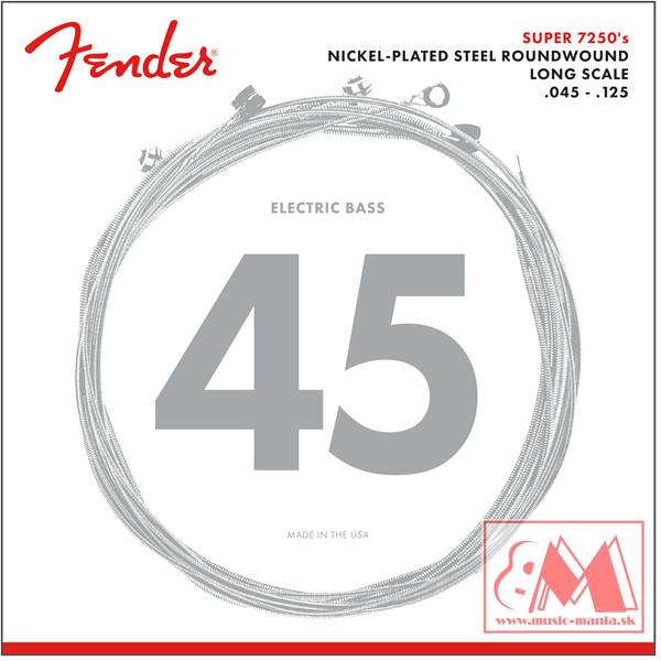 Fender - Super 7250 - 45/125 - basové struny 