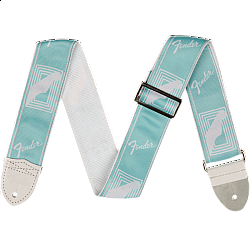 Fender 2" Custom Color Monogrammed Straps - Daphne Blue - pás na gitaru