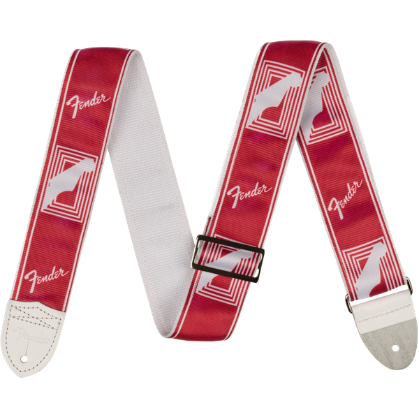 Fender 2" Custom Color Monogrammed Straps - Candy Apple Red - pás na gitaru