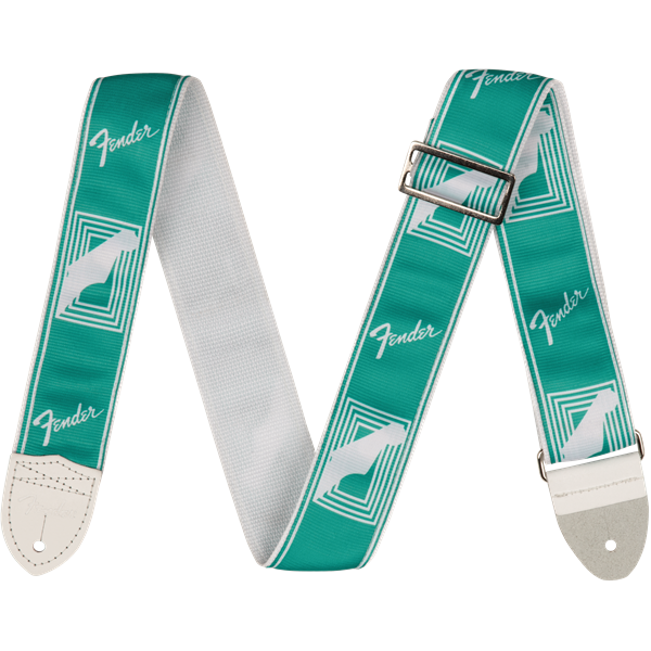 Fender 2" Custom Color Monogrammed Straps - Sea Foam Green - pás na gitaru