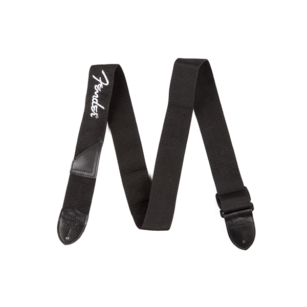 Fender 2" Black Poly Strap - pás na gitaru