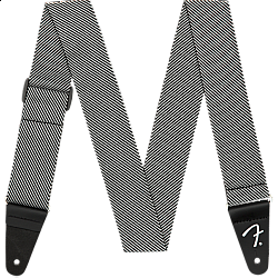 Fender 2" Modern Tweed Strap - White / Black - pás na gitaru