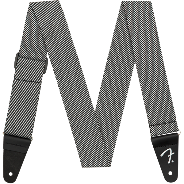 Fender 2" Modern Tweed Strap - White / Black - pás na gitaru