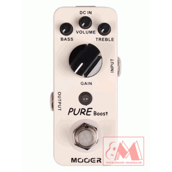 Mooer PURE Boost - gitarový zosilňovač signálu