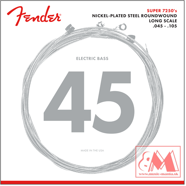 Fender - Super 7250 - 45/105 - basové struny 