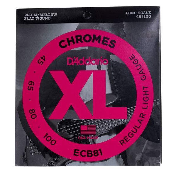 D´Addario ECB81 Chromes - struny na basgitaru 045 / 100
