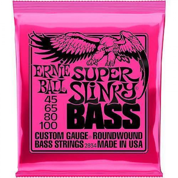 Ernie Ball Bass Super Slinky 045/100 - Struny na basgitaru
