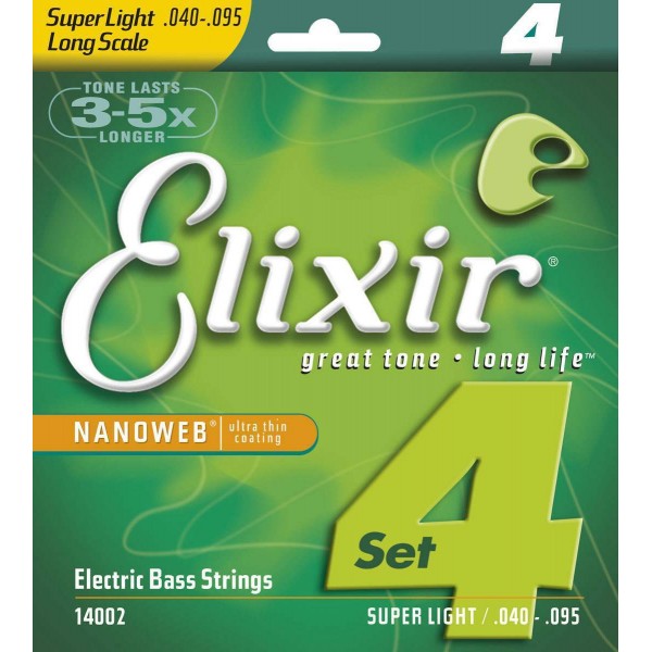 Elixir Bass 14002 Nanoweb - Struny pre el. basgitaru 040 / 095