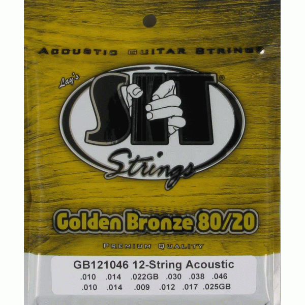 S.I.T. GB121046 Golden Bronze - struny pre 12 strunovú akustickú gitaru - Extra Light 010/046
