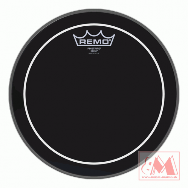 REMO ES-0610-PS - Pinstripe ebony blana na bicie 10"