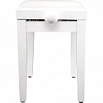 Classic Cantabile - Stolička ku klavíru, matná biela
