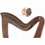Classic Cantabile H-29 WN - Keltická Harfa 29 strunová Classic Cantabile H-29 WN - Keltická Harfa 29 strunová