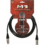 Klotz M1 Mikrofónový kábel, čierny 3m XLR F/M