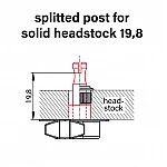 Schaller Original F-Series 70´s Ladiaca mechanika pre gitaru 6L Chrome
