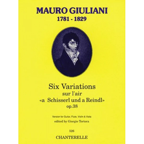 Giuliani, Mauro - Six Variations sur l'air "a Schisserl und a Reindl" , kvartet