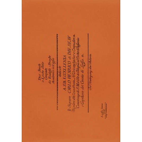 Straube, Rudolph - Due Sonate a Liuto solo