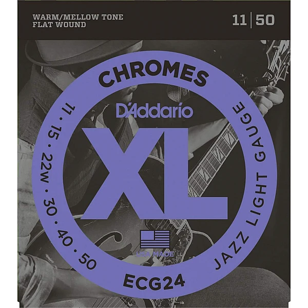 D´Addario ECG24 - Hladené struny - 11/50