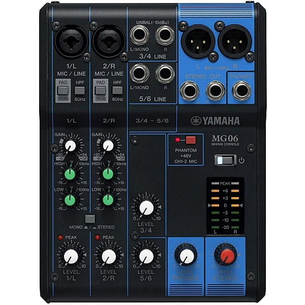 Yamaha MG06 Analog Mixer Yamaha MG06 Analog Mixer