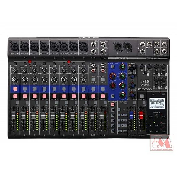 ZOOM LiveTrak L-12 - mixážny pult s nahrávaním ZOOM LiveTrak L-12 - mixážny pult s nahrávaním