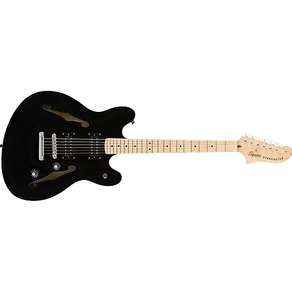 Fender Squier Affinity Series® Starcaster®, Maple Fingerboard, Black