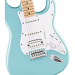 Fender Squier FSR Sonic® Stratocaster® HSS, Maple Fingerboard, White Pickguard, Tropical Turquoise Fender Squier FSR Sonic® Stratocaster® HSS, Maple Fingerboard, White Pickguard, Tropical Turquoise