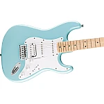 Fender Squier FSR Sonic® Stratocaster® HSS, Maple Fingerboard, White Pickguard, Tropical Turquoise Fender Squier FSR Sonic® Stratocaster® HSS, Maple Fingerboard, White Pickguard, Tropical Turquoise