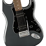 Fender Squier Affinity Series® Stratocaster® HH, Laurel Fingerboard, Black Pickguard, Charcoal Frost Metallic