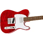 Fender Squier Affinity Series® Telecaster® FMT SH, Laurel Fingerboard, White Pickguard, Crimson Red Transparent
