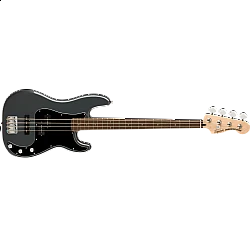 Fender Squier Affinity Series® Precision Bass® PJ, Laurel Fingerboard, Black Pickguard, Charcoal Frost Metallic