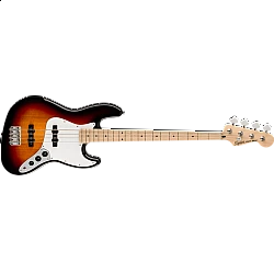 Fender Squier Affinity Series® Jazz Bass®, Maple Fingerboard, White Pickguard, 3-Color Sunburst