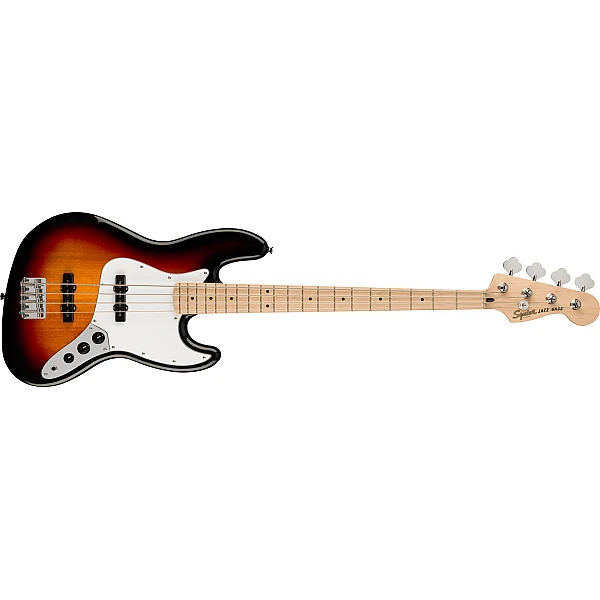 Fender Squier Affinity Series® Jazz Bass®, Maple Fingerboard, White Pickguard, 3-Color Sunburst Fender Squier Affinity Series® Jazz Bass®, Maple Fingerboard, White Pickguard, 3-Color Sunburst