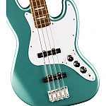 Fender Squier Affinity Series® Active Jazz Bass®, Laurel Fingerboard, White Pickguard, Mystic Sea Foam Green
