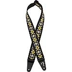 Fender Pasadena Woven Strap, Yellow Clover, 2"