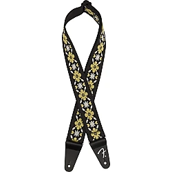 Fender Pasadena Woven Strap, Yellow Clover, 2"