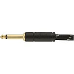 Fender Deluxe Series Instrument Cable, Straight/Angle, 18.6', Black Tweed