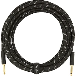 Fender Deluxe Series Instrument Cable, Straight/Straight, 18.6', Black Tweed
