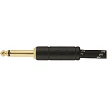 Fender Deluxe Series Instrument Cable, Straight/Angle, 15' Black Tweed