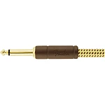 Fender Deluxe Series Instrument Cable, Straight/Angle, 15', Tweed