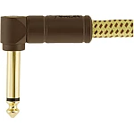 Fender Deluxe Series Instrument Cable, Straight/Angle, 15', Tweed