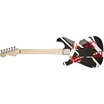Fender EVH® Striped Series Circles, Maple Fingerboard, Black and White Crop Circles Graphic