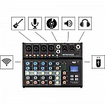 Pronomic B-603 Mini-Mixer + Bluetooth® + USB-Recording Pronomic B-603 Mini-Mixer + Bluetooth® + USB-Recording
