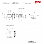 Schaller Original F-Series 70´s Ladiaca mechanika pre gitaru 6L Chrome