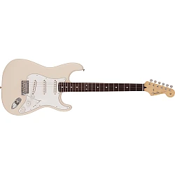 Fender MIJ Hybrid II Stratocaster® Limited Run Satin Sand Beige, Rosewood Fingerboard