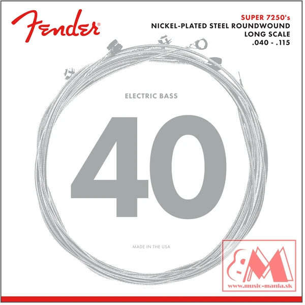 Fender - Super 7250 - 40/115 - basové struny 