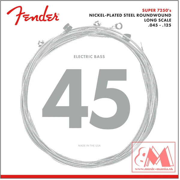 Fender - Super 7250 - 45/125 - basové struny 