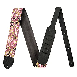 Fender Paisley Denim Strap, 2" Pink - pás na gitaru