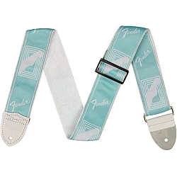 Fender 2" Custom Color Monogrammed Straps - Daphne Blue - pás na gitaru