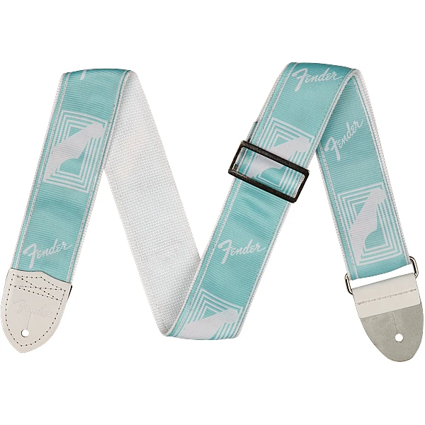Fender 2" Custom Color Monogrammed Straps - Daphne Blue - pás na gitaru