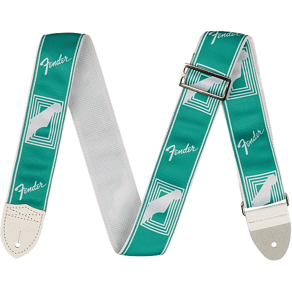 Fender 2" Custom Color Monogrammed Straps - Sea Foam Green - pás na gitaru